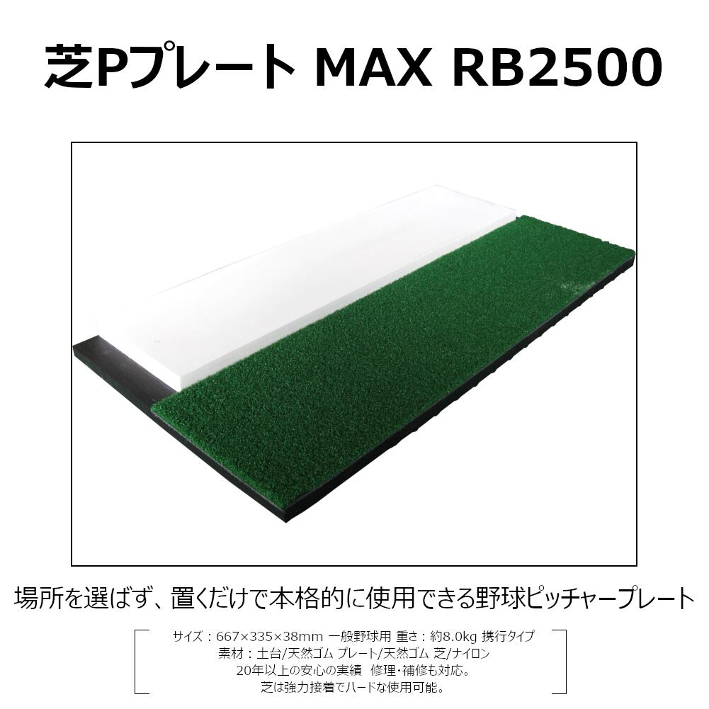 野球ピッチャープレート コクサイ KOKUSAI 一般用芝付ピッチャーマウンド RB2500MAXII 1台