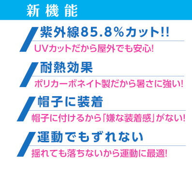 100個限定 KOKUSAI UVカットフェイスシールド サービス帽子付 NLS0858