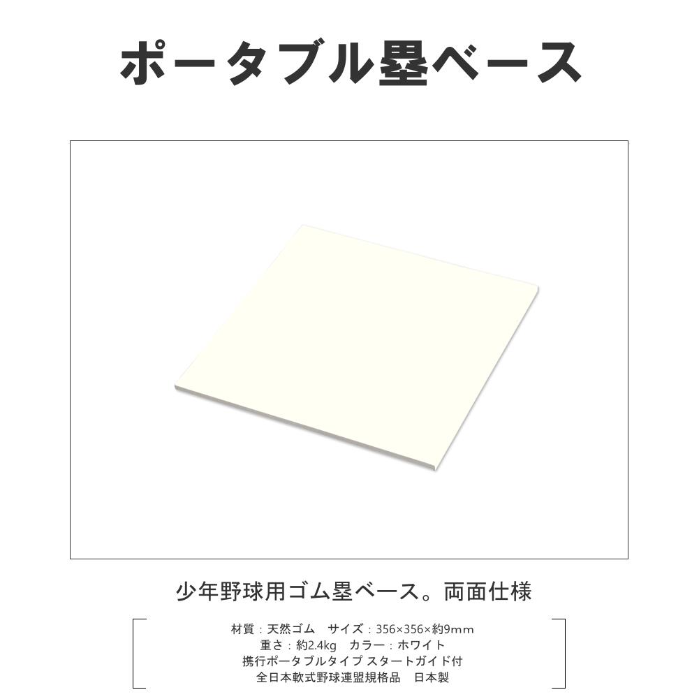 塁ベース コクサイ KOKUSAI ゴム塁ベース少年 ポータブル 10mm基準 両面  RB4100 コクサイ KOKUSAI