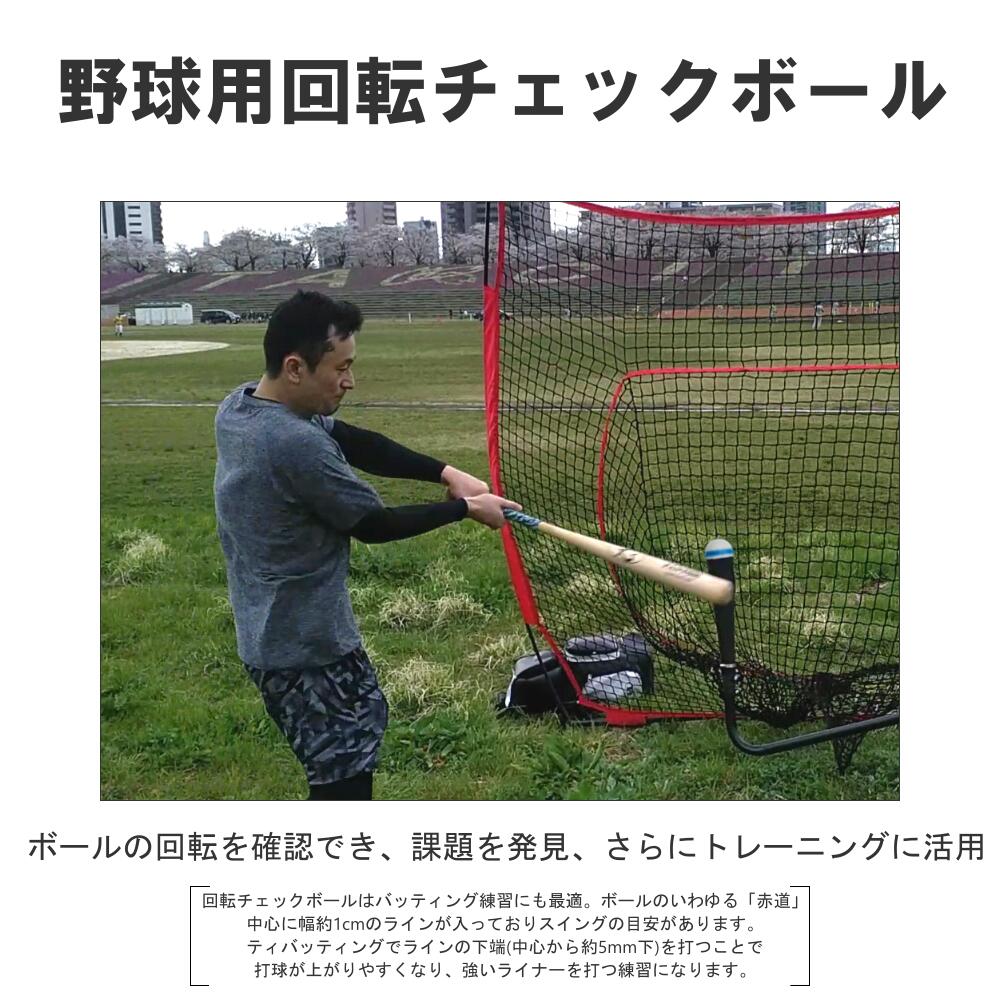 軟式野球用トレーニングボール 回転チェックボール69　ブルー/白 12個 コクサイ(KOKUSAI) ks229-12p